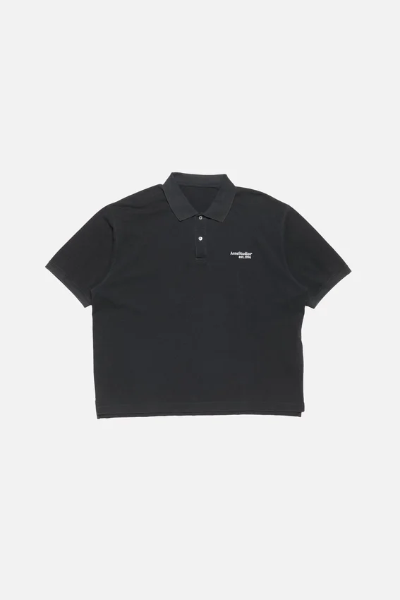 Washed logo polo