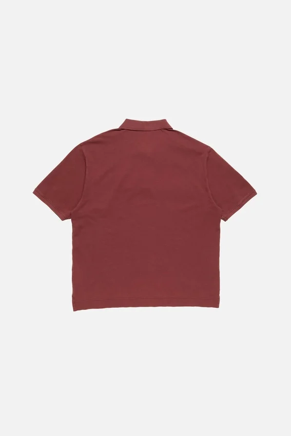 Washed logo polo