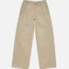 Washed twill trousers
