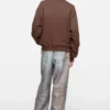 Washed zip-up cardigan