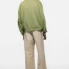 Washed zip-up cardigan
