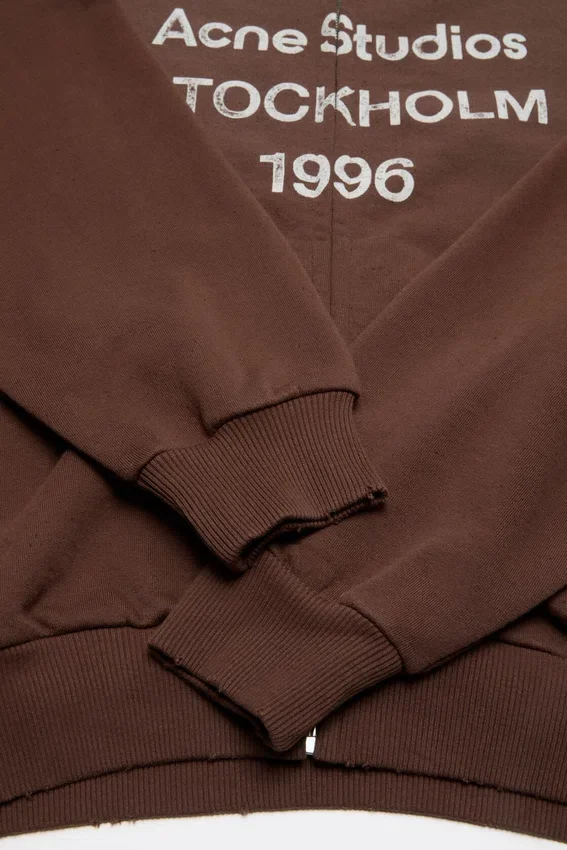 Washed zip-up cardigan