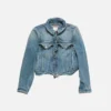 Wavy denim jacket