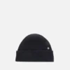 Wool beanie with rivet