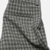 Wool check trousers