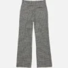 Wool check trousers