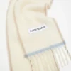Wool fringe scarf
