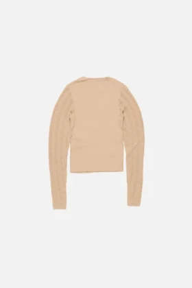 Wool knit cardigan