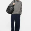 Wool knit polo