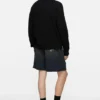 Wool knit polo