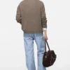 Wool knit polo
