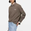 Wool knit polo