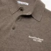 Wool knit polo