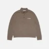 Wool knit polo