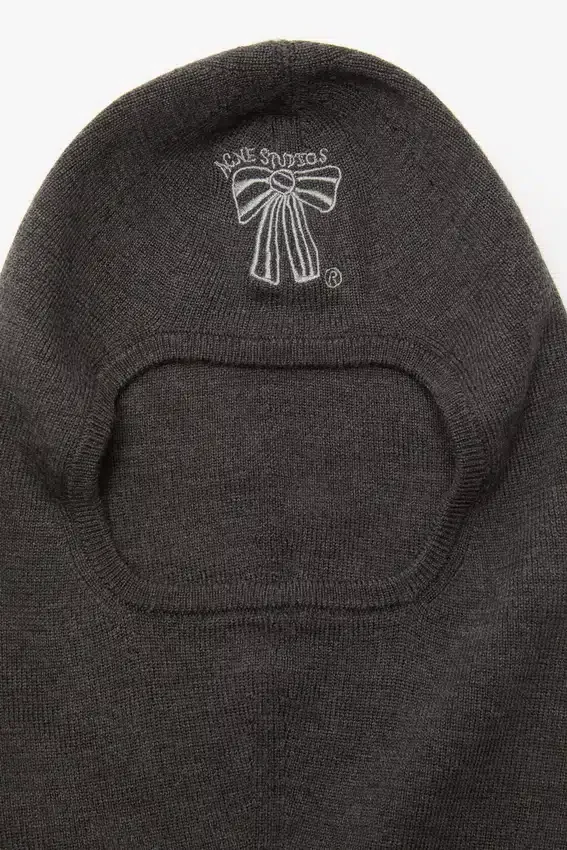 Wool logo balaclava