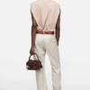 Wool pinstripe trousers