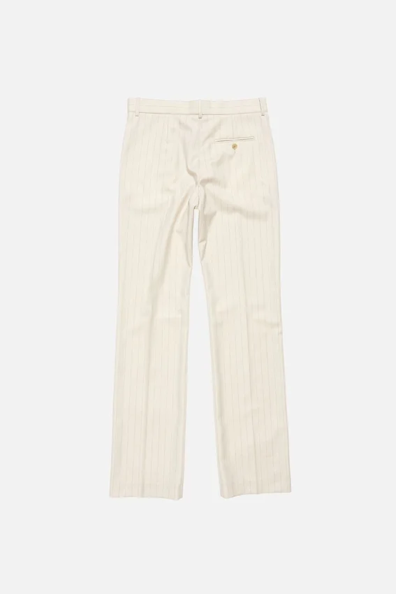 Wool pinstripe trousers