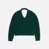 Wool sweater with cut-out