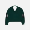 Wool sweater with cut-out