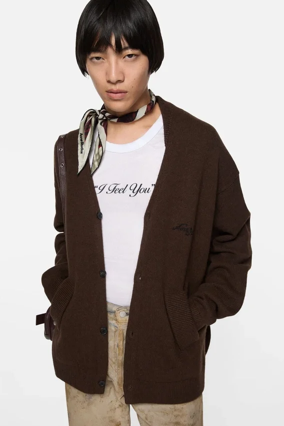 Wool V-Neck Cardigan
