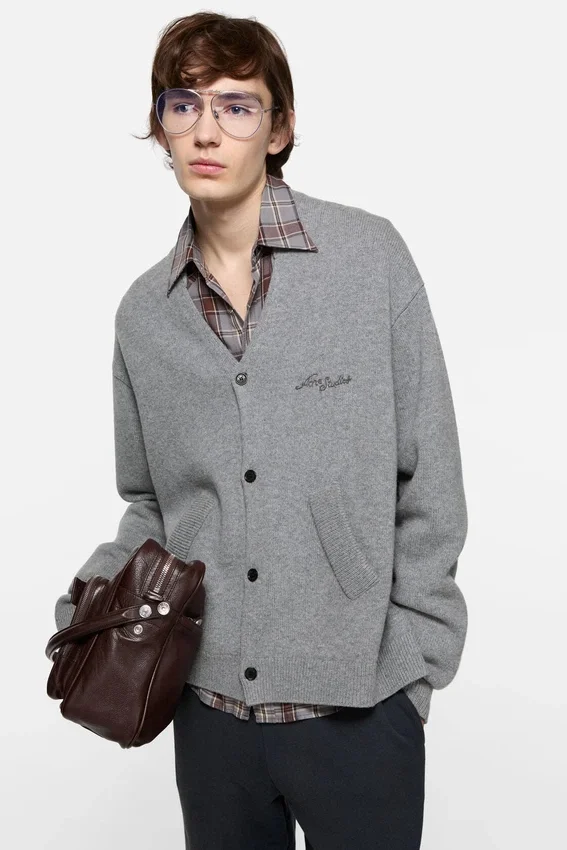 Wool V-Neck Cardigan