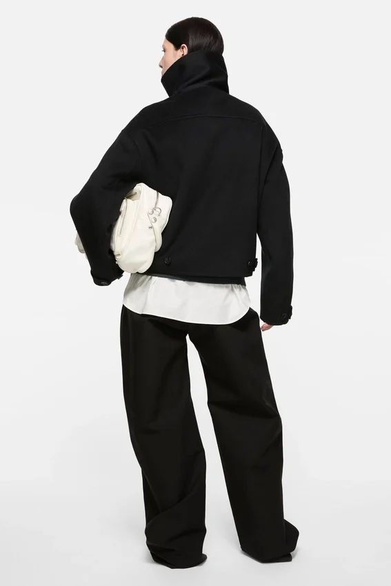 Wool zip jacket