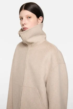 Wool zip jacket