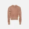 Wrinkled v-neck sweater