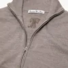 Zip-up bow logo cardigan
