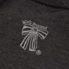 Zip-up bow logo cardigan