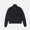 Zip-up bow logo cardigan