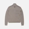 Zip-up bow logo cardigan