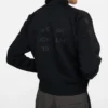 Zip-up logo cardigan