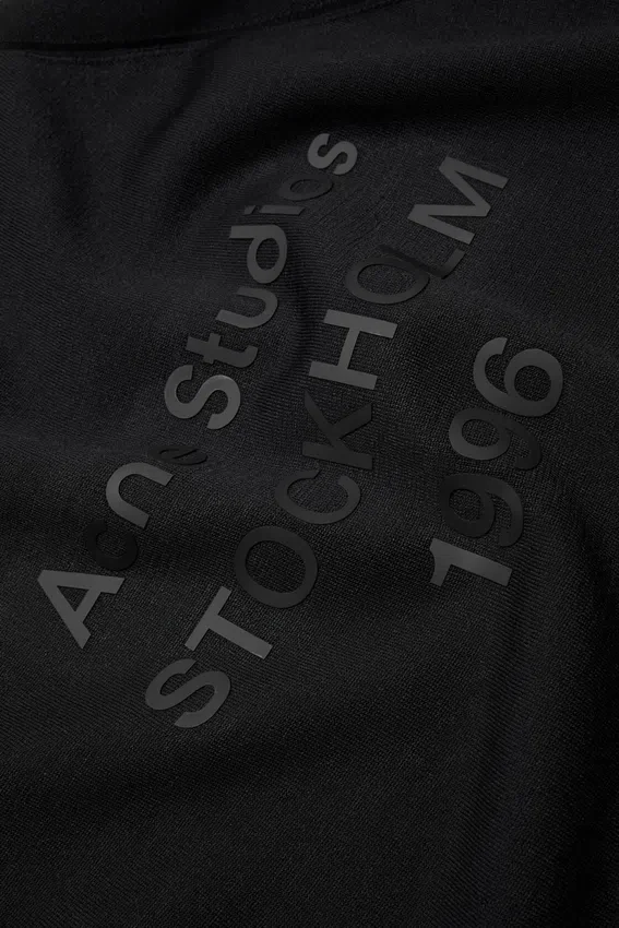 Zip-up logo cardigan