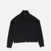 Zip-up logo cardigan