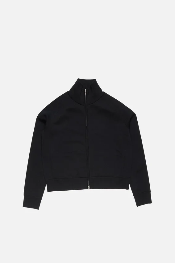Zip-up logo cardigan