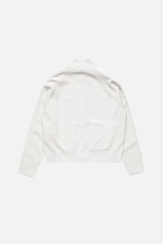 Zip-up logo cardigan