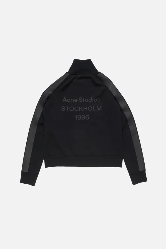 Zip-up logo cardigan